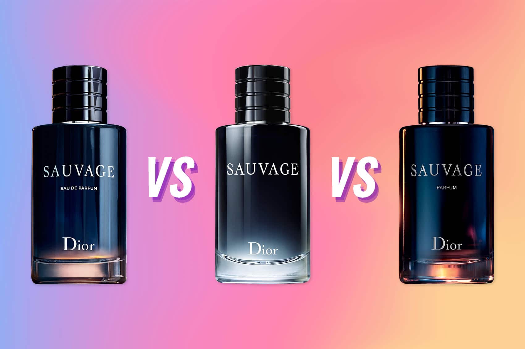 So sánh nước hoa Dior Sauvage EDP 2018 vs EDT 2015  YouTube